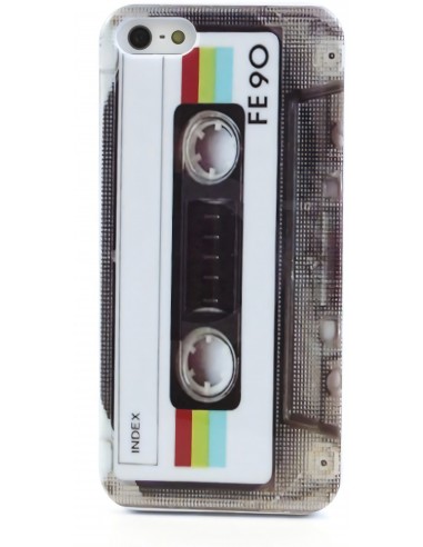 Coque en silicone iPhone SE 5s 5 Retro Cassette