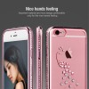 Coque iPhone 6s 6 Silicone Crystal Paon SHENGO