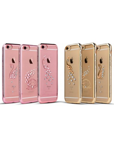 Coque iPhone 6 6s Silicone Crystal Cygne SHENGO