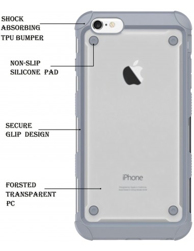 Coque iPhone 6 Silicone Antichoc renforcé