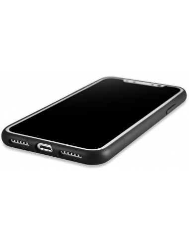 Coque iPhone X Style Cuir et Rivets Antichoc XOOMZ