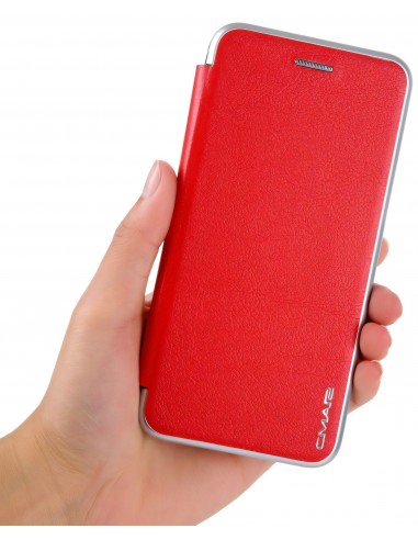 Etui iPhone X Simili Cuir et Silicone CMAI2