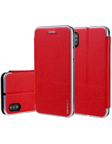 Etui iPhone X Simili Cuir et Silicone CMAI2