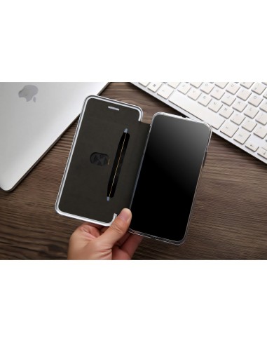 Etui iPhone X Simili Cuir et Silicone CMAI2