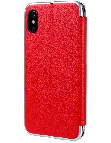 Etui iPhone X Simili Cuir et Silicone CMAI2