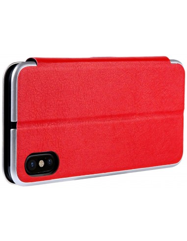 Etui iPhone X Simili Cuir et Silicone CMAI2