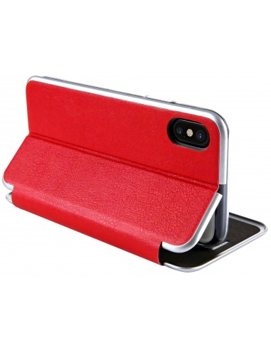 Etui iPhone X Simili Cuir et Silicone CMAI2