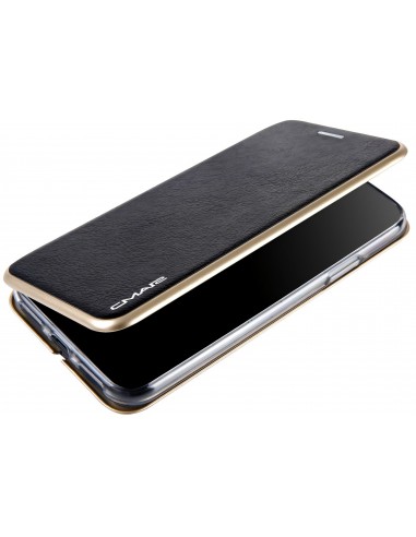 Etui iPhone X Simili Cuir et Silicone CMAI2