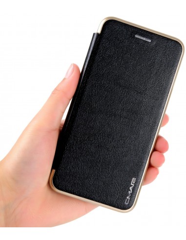 Etui iPhone X Simili Cuir et Silicone CMAI2