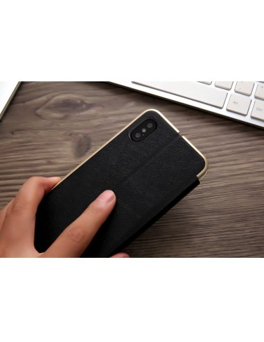 Etui iPhone X Simili Cuir et Silicone CMAI2