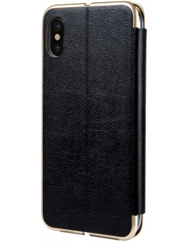 Etui iPhone X Simili Cuir et Silicone CMAI2