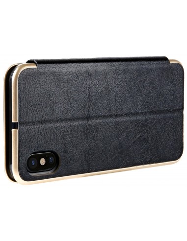 Etui iPhone X Simili Cuir et Silicone CMAI2
