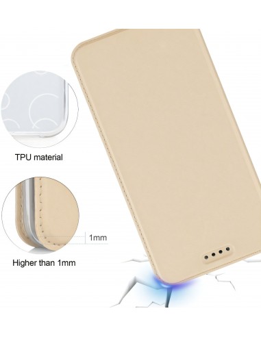 Etui iPHone X Simili Cuir Contour Silicone