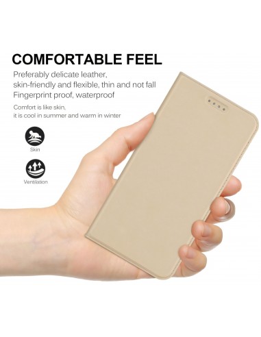 Etui iPHone X Simili Cuir Contour Silicone