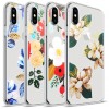 Coque iPhone X Silicone Fantaisie Flowers