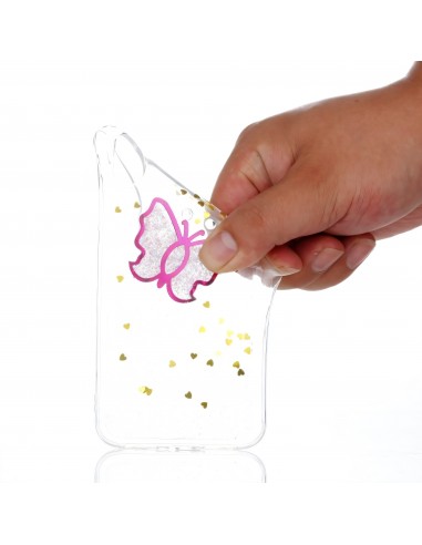 Coque iPhone X Fantaisie Poudre Papillion