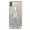 Coque iPhone X Fantaisie Poudre Tour Eiffel