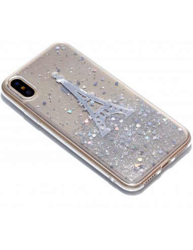 Coque iPhone X Fantaisie Poudre Tour Eiffel