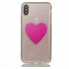 Coque iPhone X Fantaisie Poudre Cœur