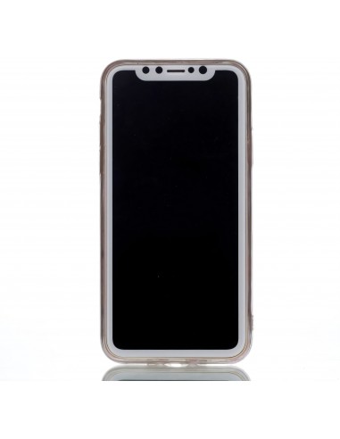 Coque iPhone X Fantaisie Poudre Cœur