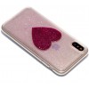 Coque iPhone X Fantaisie Poudre Cœur