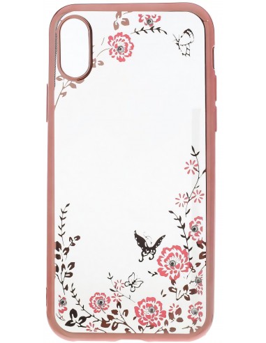 Coque iPhone X Flowers Silicone