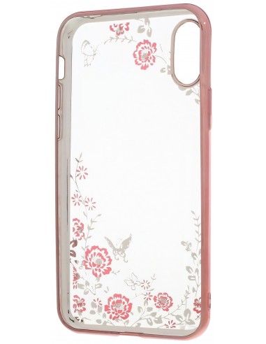 Coque iPhone X Flowers Silicone