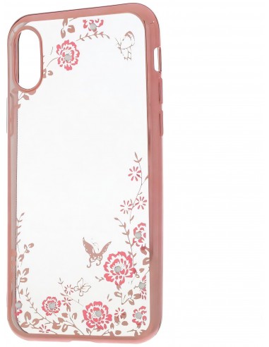 Coque iPhone X Flowers Silicone