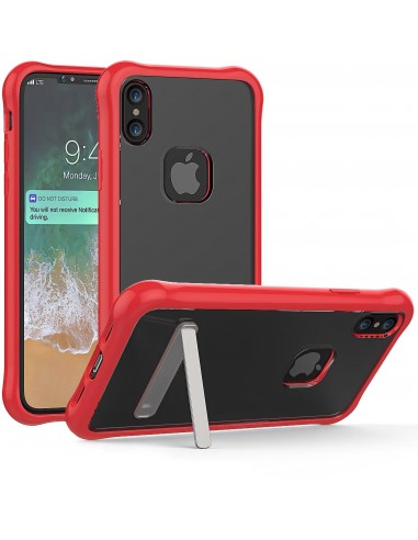 Coque iPhone X Antichoc Silicone avec support