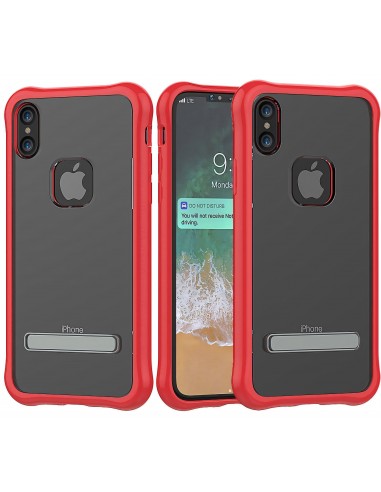 Coque iPhone X Antichoc Silicone avec support