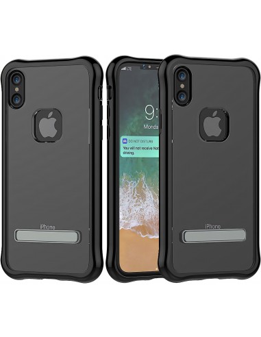 Coque iPhone X Antichoc Silicone avec support