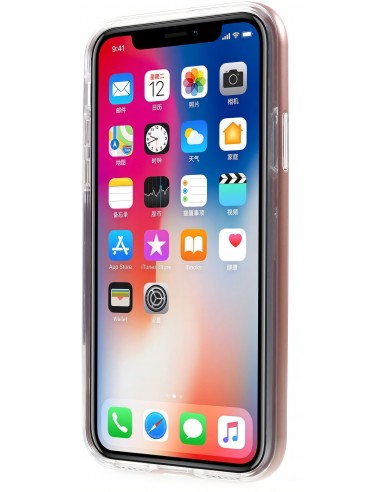 Coque iPhone X Plastique avec contour Hybrid