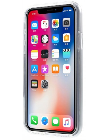 Coque iPhone X Plastique avec contour Hybrid