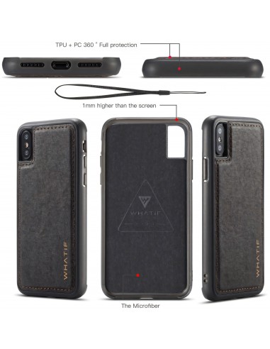 Coque iPhone X Plastic Style Tableau Noir Effacable