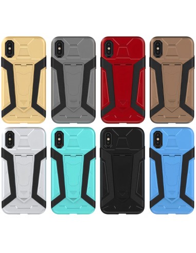 Coque iPHone X Silicone Hybrid Armor Kickstand