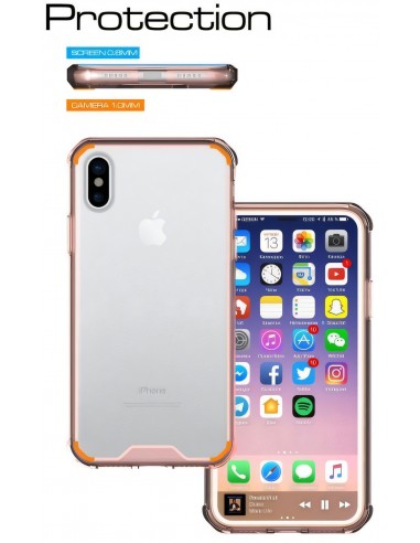 Coque iPhone X Transparent et Resistant Elegant
