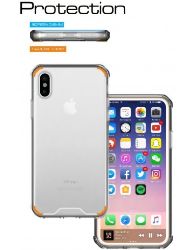 Coque iPhone X Transparent et Resistant Elegant