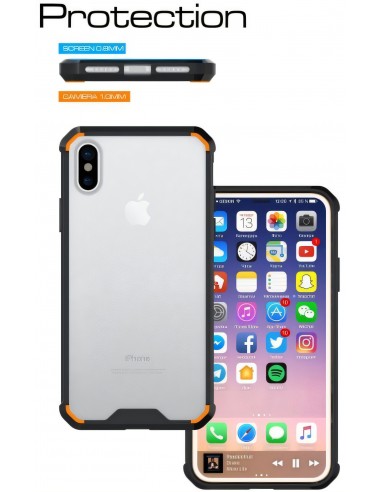 Coque iPhone X Transparent et Resistant Elegant
