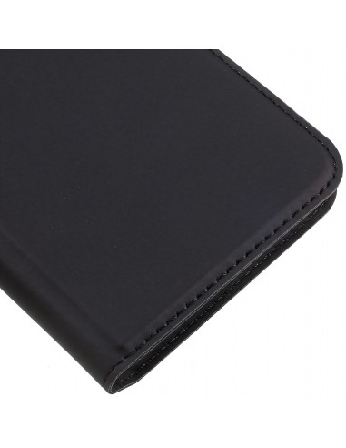 Etui Xperia Z5 Style cuir avec contour silicone