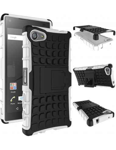 Coque Xperia Z5 Compact Silicone Hybrid avec support