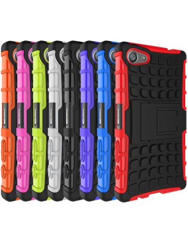 Coque Xperia Z5 Compact Silicone Hybrid avec support