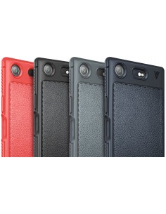 Coque silicone Xperia XZ1 Style Business Rouge