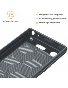 Coque silicone Xperia XZ1 Style Business Gris