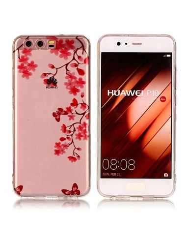 Coque P10 Huawei Silicone Beautiful Flowers