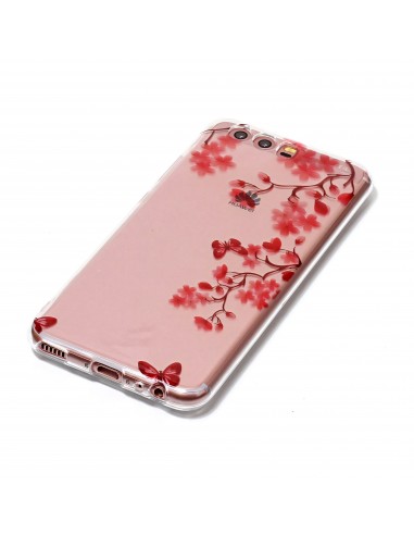 Coque P10 Huawei Silicone Beautiful Flowers