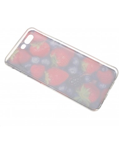 Coque OnePlus 5 Silicone Fruits rouge