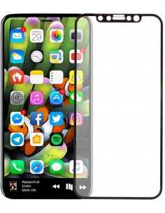 Film en verre trempé iPhone X Total Noir