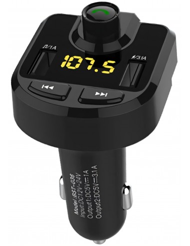 Transmetteur FM Bluetooth Double USB Chargeur Voiture iPhone Samsung BT36