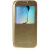 Etui Galaxy S6 Edge Cuir avec fenetre Mercury