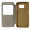 Etui Galaxy S6 Edge Cuir avec fenetre Mercury